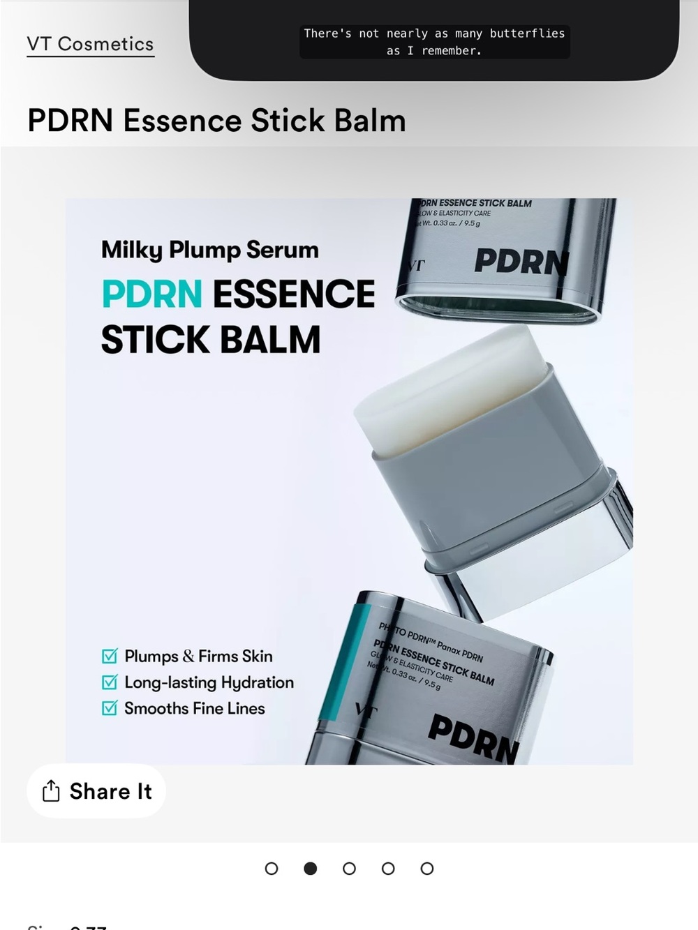 New VT Cosmetics PDRN Essence Stick Balm - Picture 6 of 6
